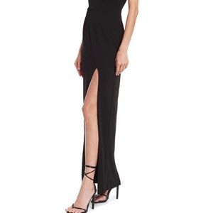 Amanda Uprichard Avon Maxi Black Gown P/XS